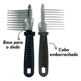 Desembolador Pet Caramelo™ – Cabo Plástico Ergonômico com 9 Lâminas de Aço