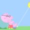 Daddy Pig Teaches Peppa and George How to Fly a Kite