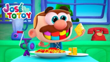 Desenho Infantil | A Historia da Macarronada Todo Dia | 20 Minutos de Histórias do José Totoy