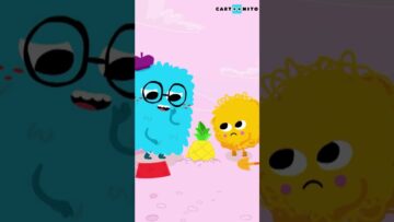 FUZZY YELLOW TENTA ABRIR UM ABACAXI | HEY FUZZY YELLOW