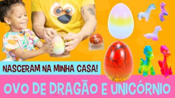 OVO DE DRAGÃO E OVO DE UNICÓRNIO – Nasceram na minha casa | Podcast da Turminha do Caramelo