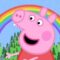 Peppa Pig Enjoys Chasing Rainbows on a Rainy Day
