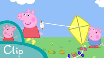 Peppa Pig Episodes – Daddy Pig flies a kite (clip)