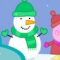 Peppa Pig Episodes – Peppa builds a snowman (clip)