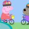 Peppa Pig Episodes – Peppa learns how to ride a bike (clip)