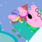 Peppa Slides Down A Snowy Hill ⛄️ | Peppa Pig Official Clip
