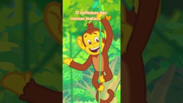 Pulando de galho em galho, o macaco cuida da nossa selva! 🌳🧡 #shorts #mundobita