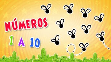 Vamos contar de 1 a 10 as mosquinhas do sapo Zezé!!!